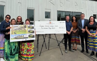 Dakota Dunes Community Development Corporation funds outdoor arbour for new St. Frances Cree Bilingual School